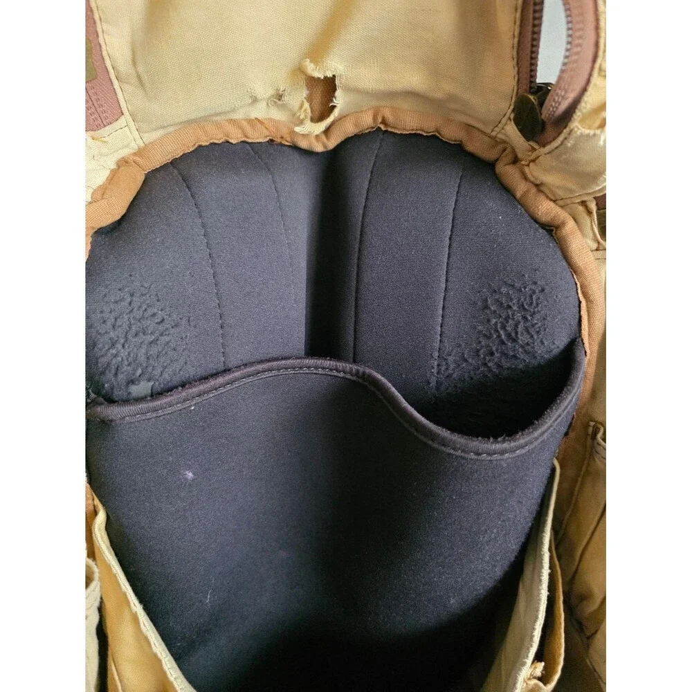Duluth Heavy Duty Canvas Rugged Backpack Canvas/Leather Daypack Worn